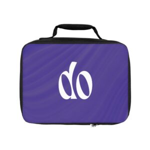 Purple Minimalist 'do' Logo Lunch Bag — Insulated School & Office Lunchbox