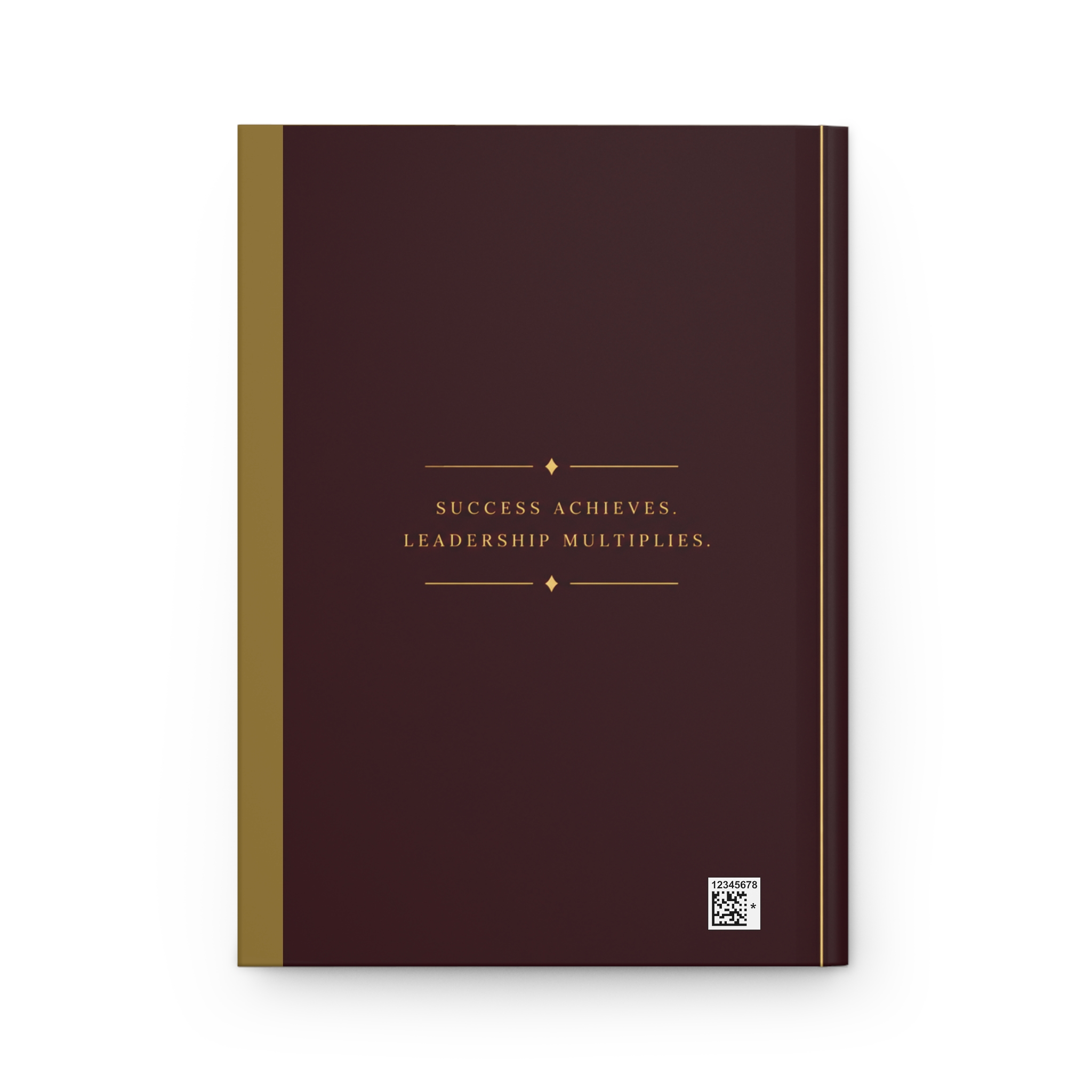 LEAD Hardcover Journal (in Burgundy/Wine) — Professional Leadership Notebook - Image 4