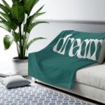 Dream Sherpa Fleece Blanket – Cozy Teal Throw for Bedroom, Naptime & Gift 7
