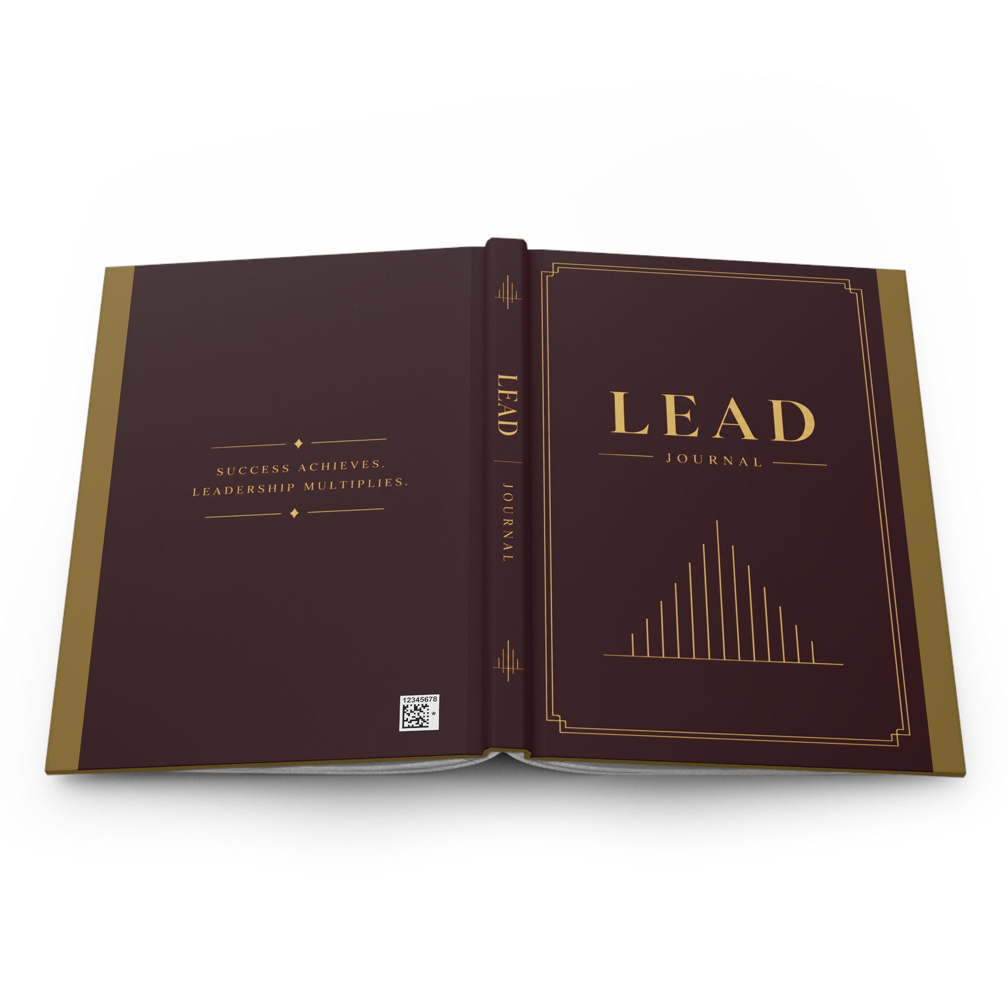 LEAD Hardcover Journal (in Burgundy/Wine) — Professional Leadership Notebook - Image 2