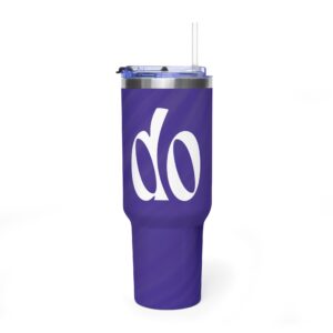 Purple 'do' Script 40oz Vacuum Tumbler — Insulated Travel Mug