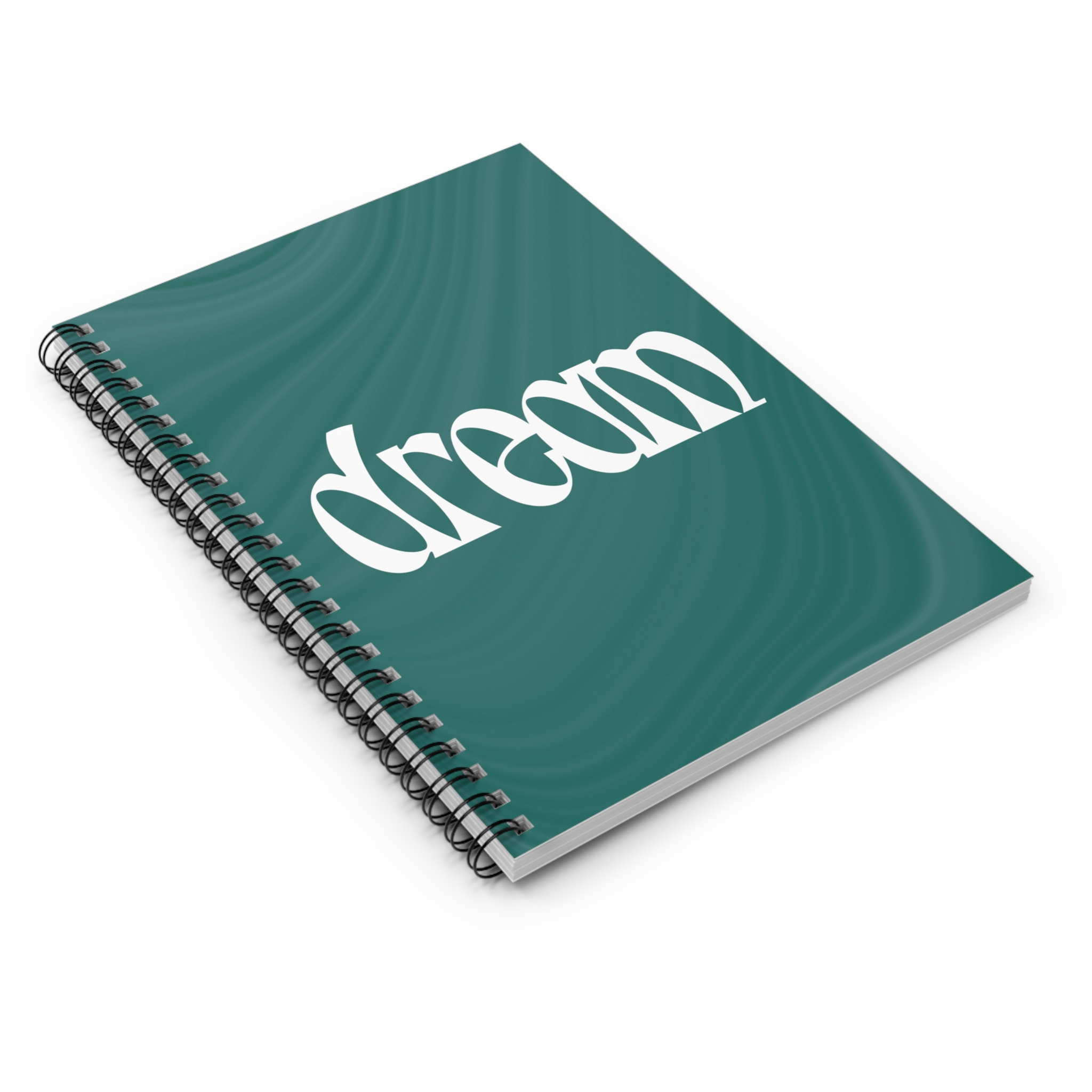 Dream Spiral Notebook | Ruled Journal, Green Swirl Cover - Image 4