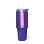 Purple 'do' Script 40oz Vacuum Tumbler — Insulated Travel Mug 39