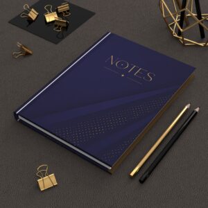 Leadership Multiplies NOTES Hardcover Journal | Blue & Gold Matte Notebook