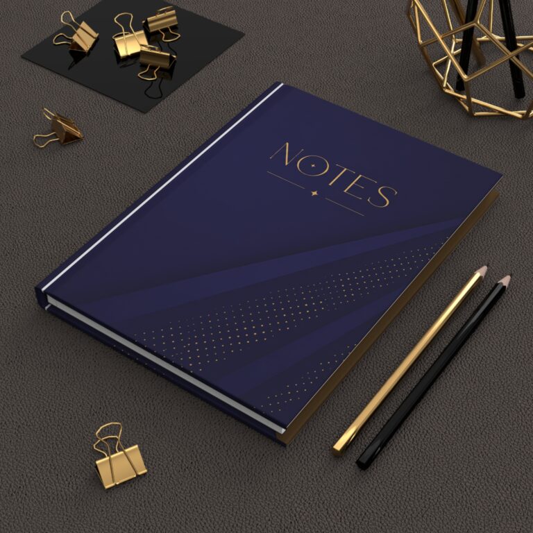 Leadership Multiplies NOTES Hardcover Journal | Blue & Gold Matte Notebook