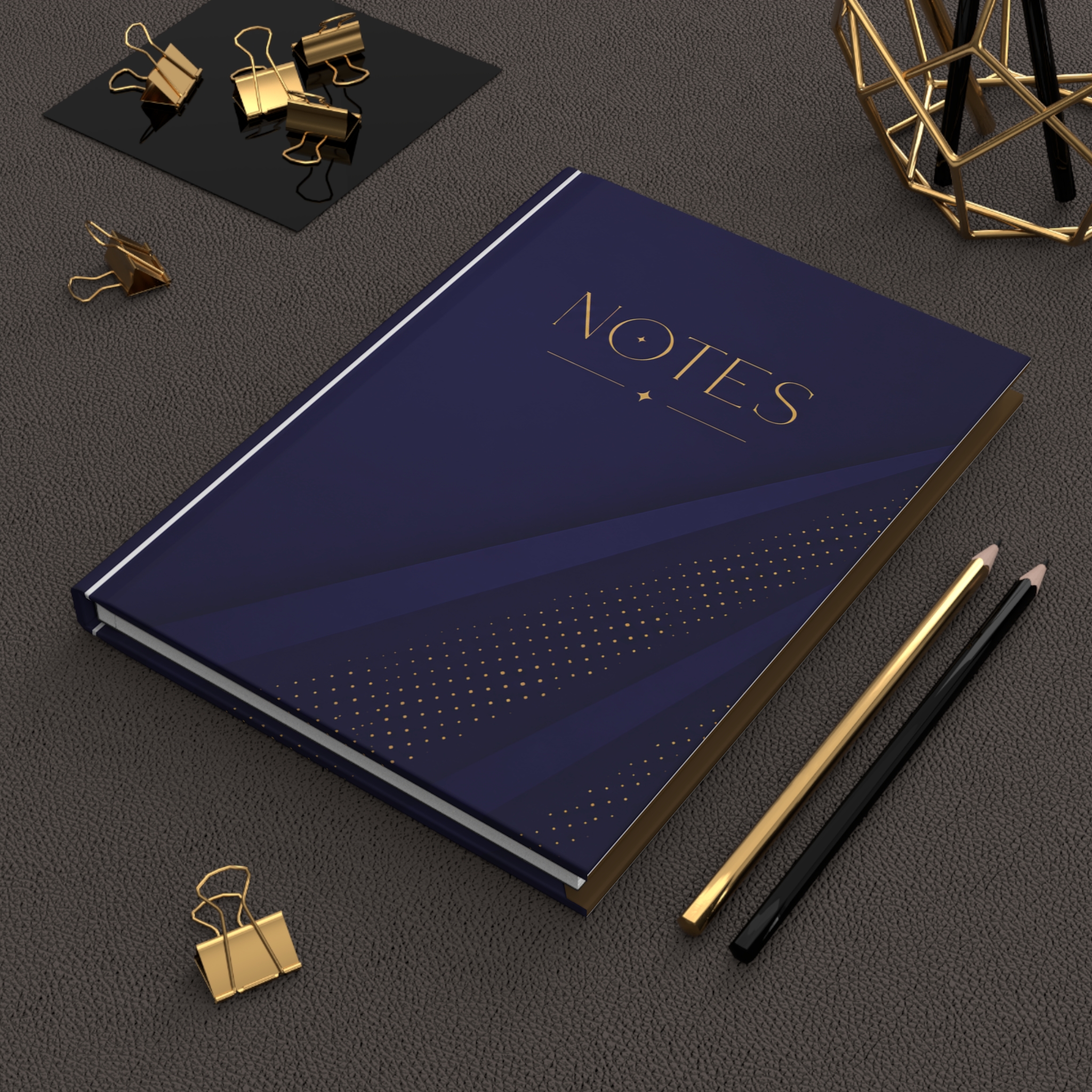 Leadership Multiplies NOTES Hardcover Journal | Blue & Gold Matte Notebook