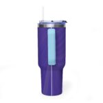 Purple 'do' Script 40oz Vacuum Tumbler — Insulated Travel Mug 23