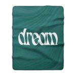 Dream Sherpa Fleece Blanket – Cozy Teal Throw for Bedroom, Naptime & Gift 9