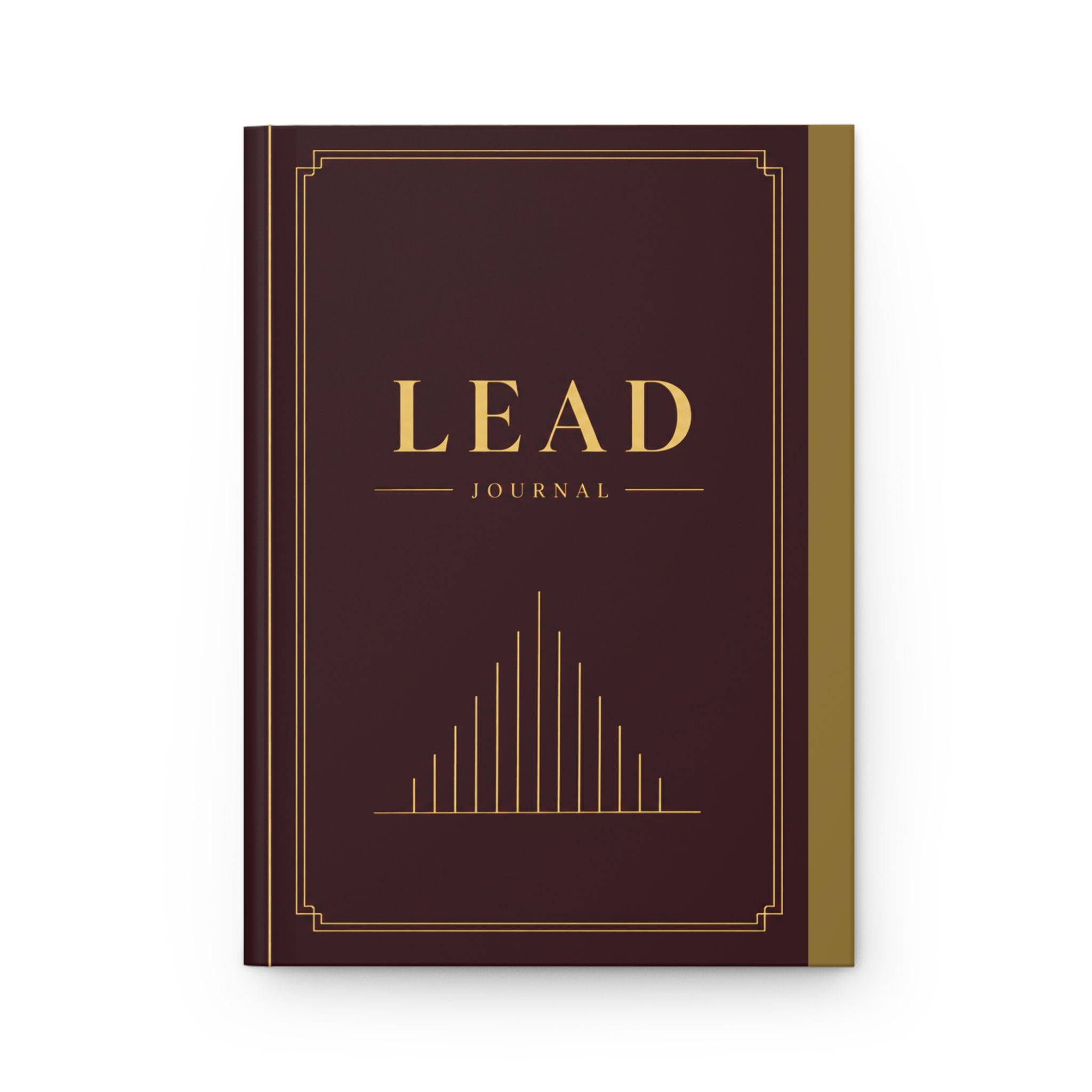 LEAD Hardcover Journal (in Burgundy/Wine) — Professional Leadership Notebook - Image 3
