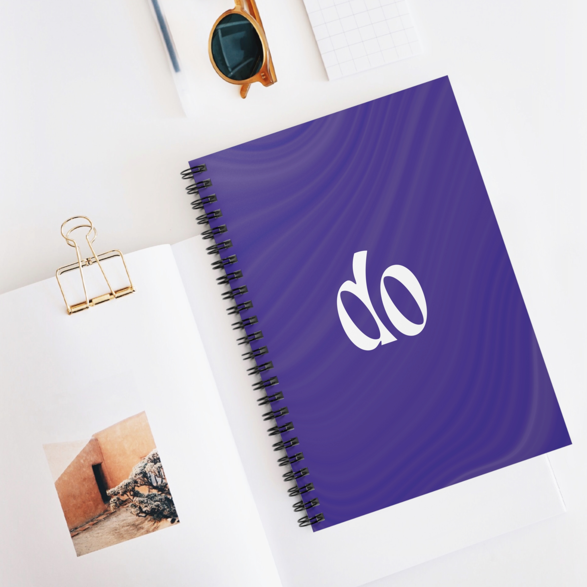 Do Spiral Notebook | Ruled Line Journal, Purple Swirl Cover