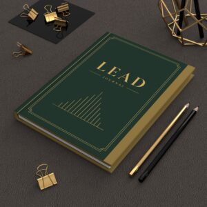 LEAD Hardcover Journal (in Green) — Professional Notebook