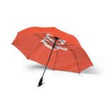 Orange 'Dare' Semi-Automatic Foldable Umbrella — Compact Travel & Rain Protection 2