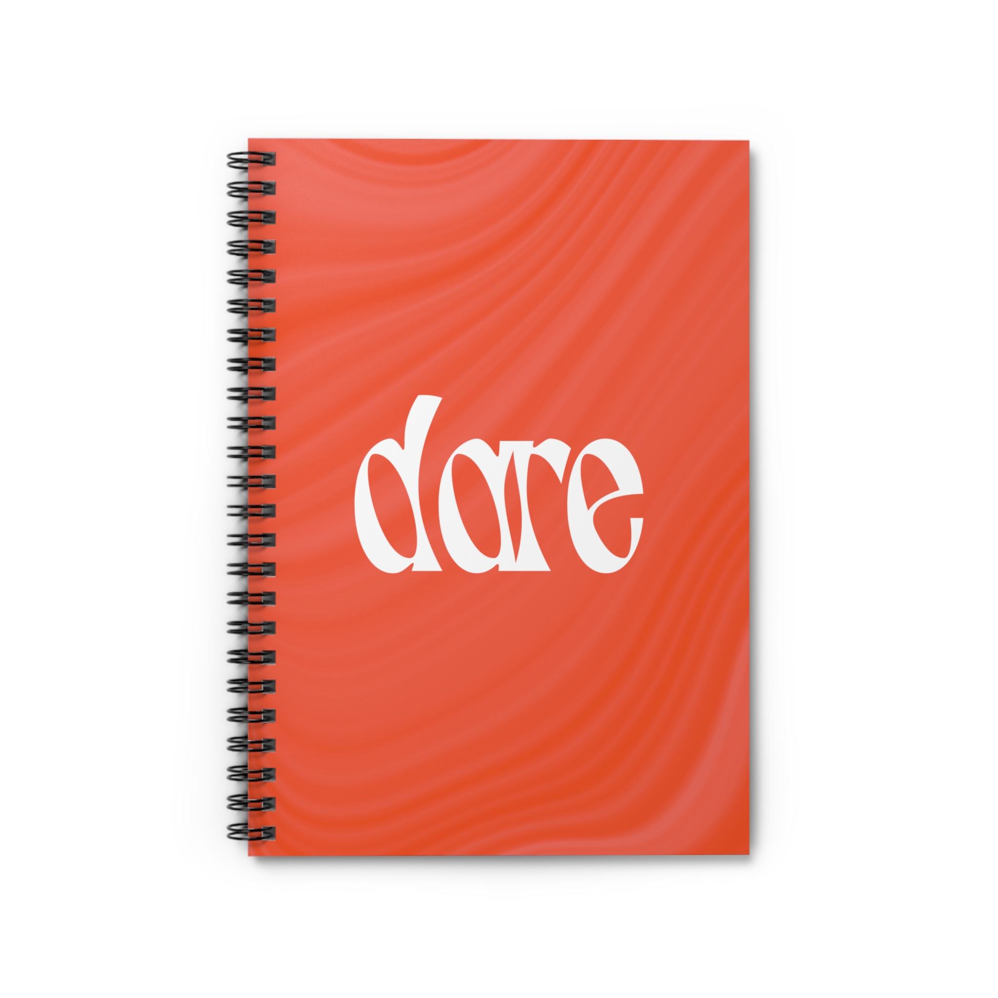 Dare Spiral Notebook | Red Swirl Ruled Journal - Image 2