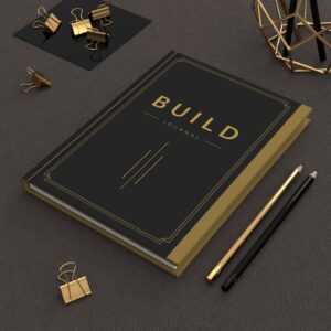 BUILD Hardcover Journal (in Black) — Professional Notebook