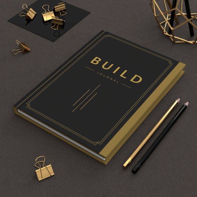 BUILD Hardcover Journal (in Black) — Professional Notebook