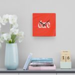 Bold Red 'dare' Acrylic Wall Clock — Modern Minimalist Decorative Timepiece 11