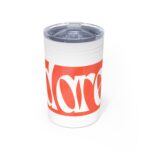 Tumbler – Bold Red Retro Script Vacuum Insulated 11oz 1