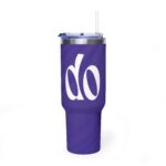 Purple 'do' Script 40oz Vacuum Tumbler — Insulated Travel Mug 13