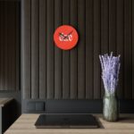 Bold Red 'dare' Acrylic Wall Clock — Modern Minimalist Decorative Timepiece 6